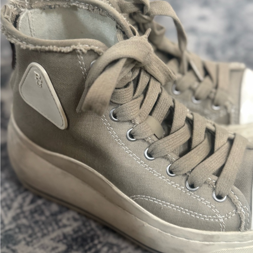 R13 Women's Beige High-Top Sneakers - Picture 5 of 5